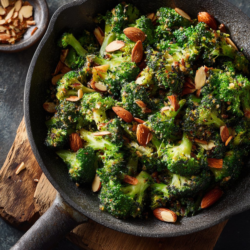 Brokkoli Pfanne Mit Mandeln