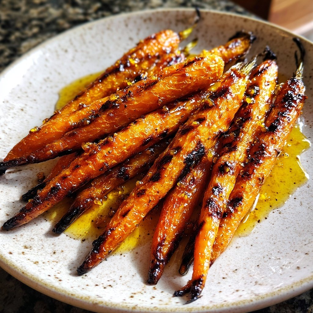 Gegrillte Karotten Mit Honig