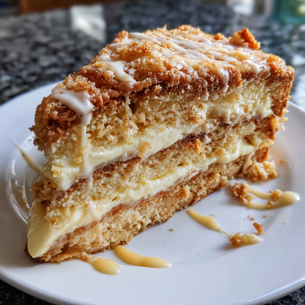 Blechkuchen mit Schmandfüllung