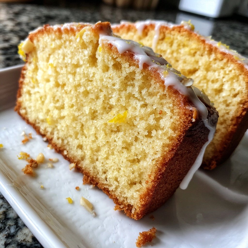 Zitronenkuchen mit Mandeln