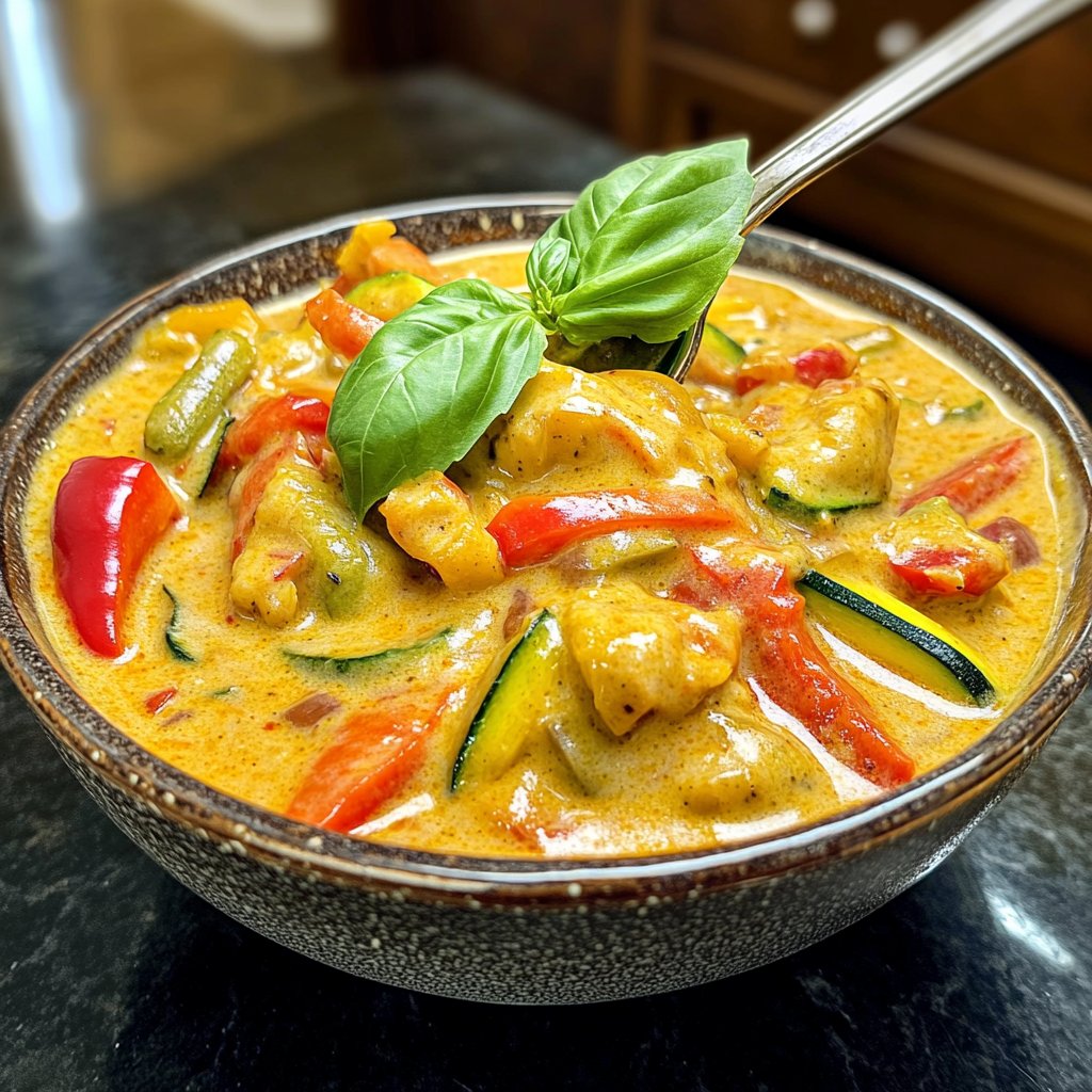 Vegetarisches Thai-Curry mit Gemüse