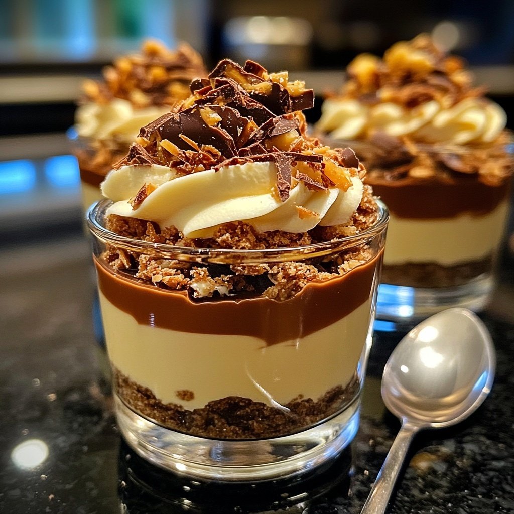 Toffifee-Dessert im Glas