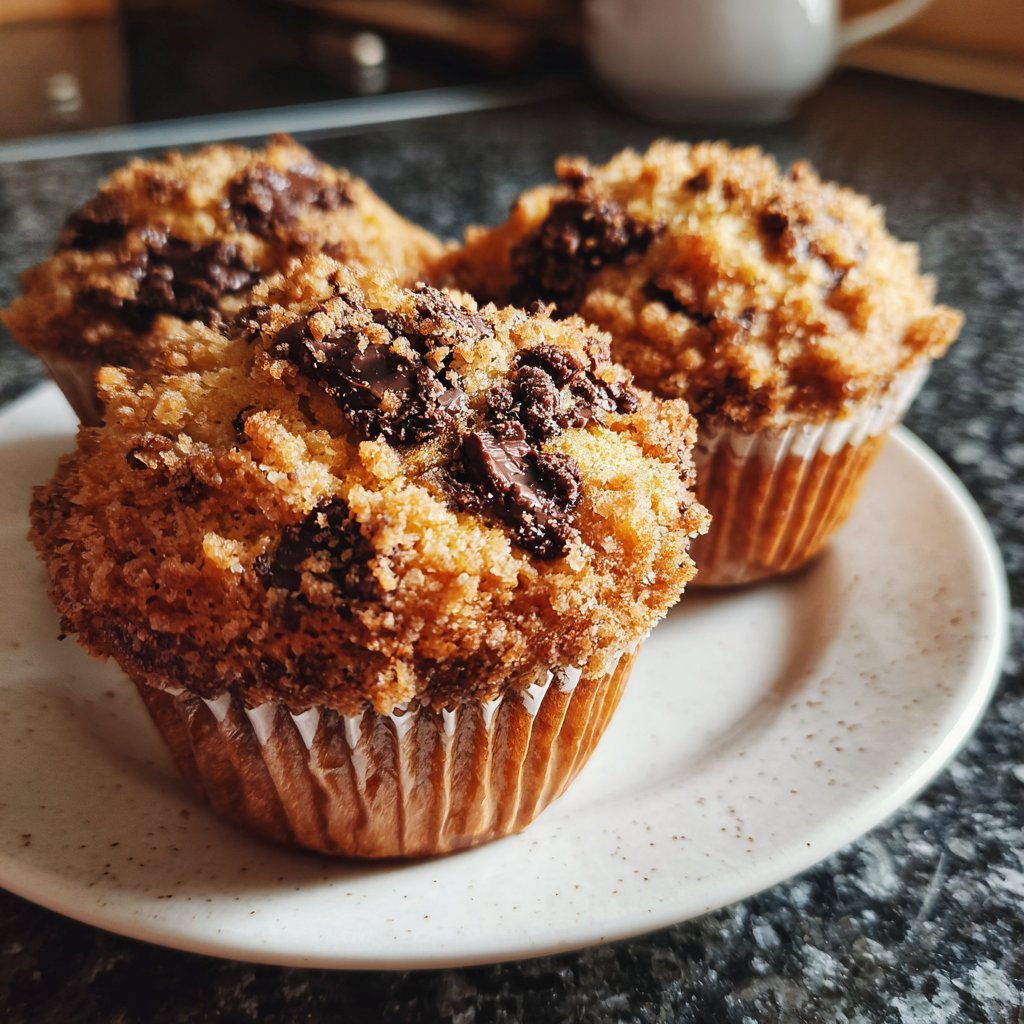 Muffins mit Schoko-Crunch
