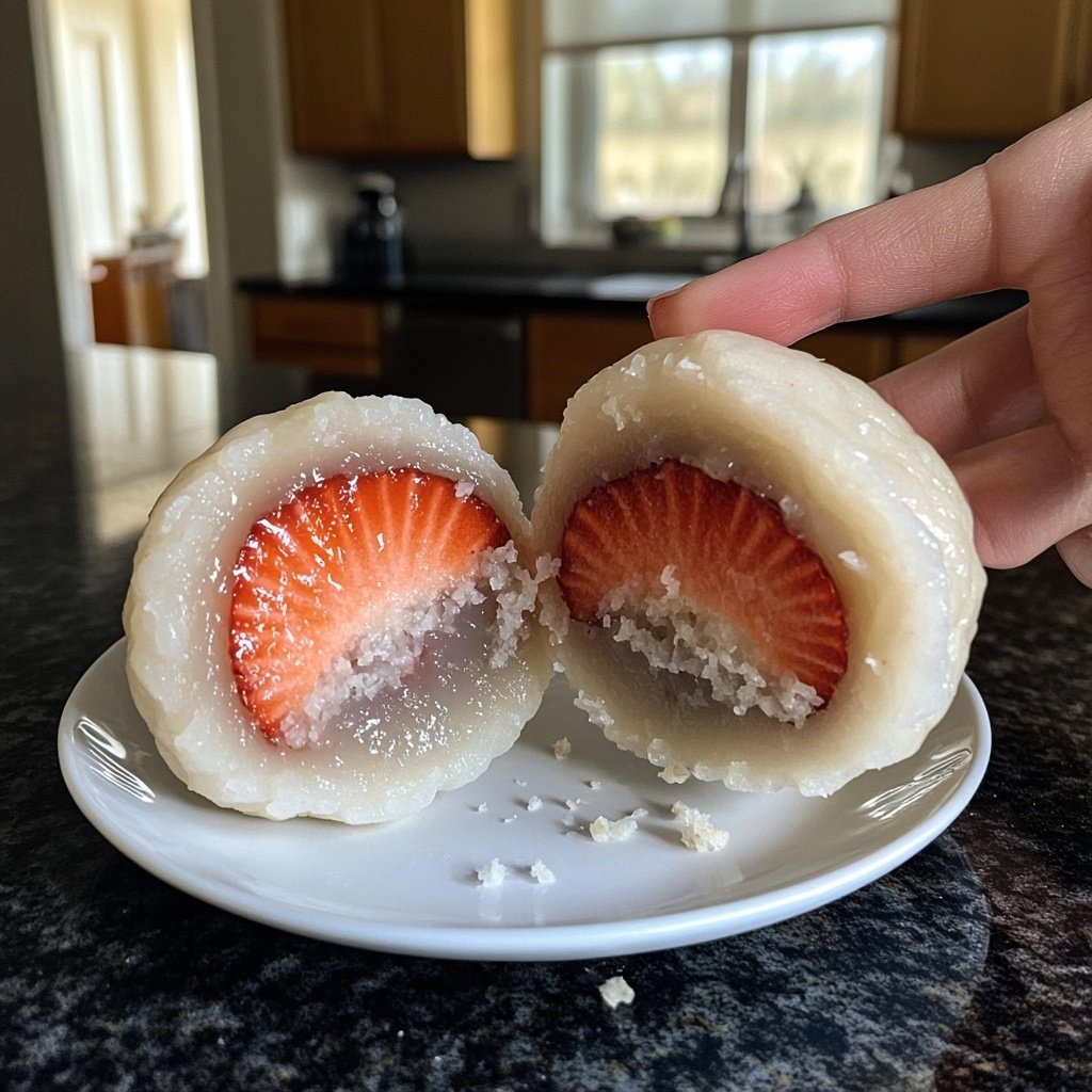 Erdbeer-Mochi