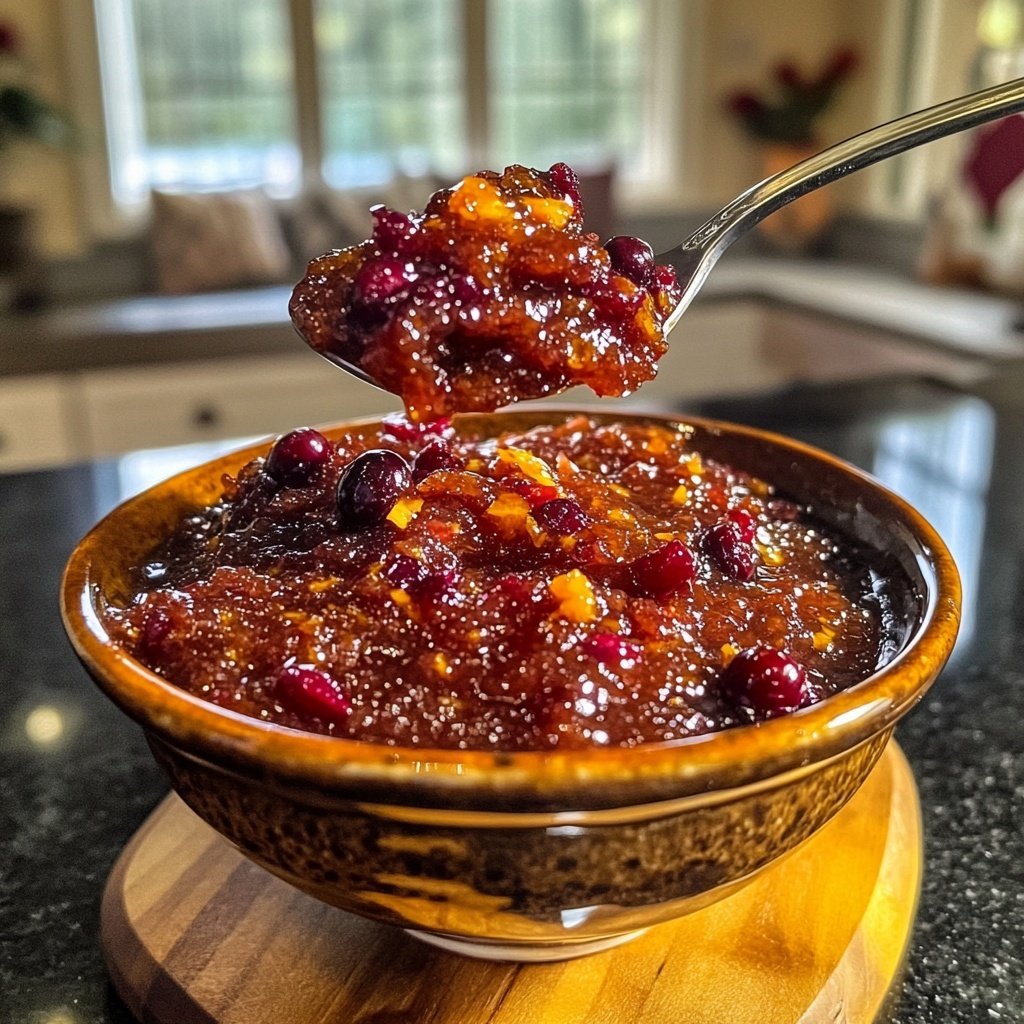 Hausgemachte Orangen-Cranberry-Soße